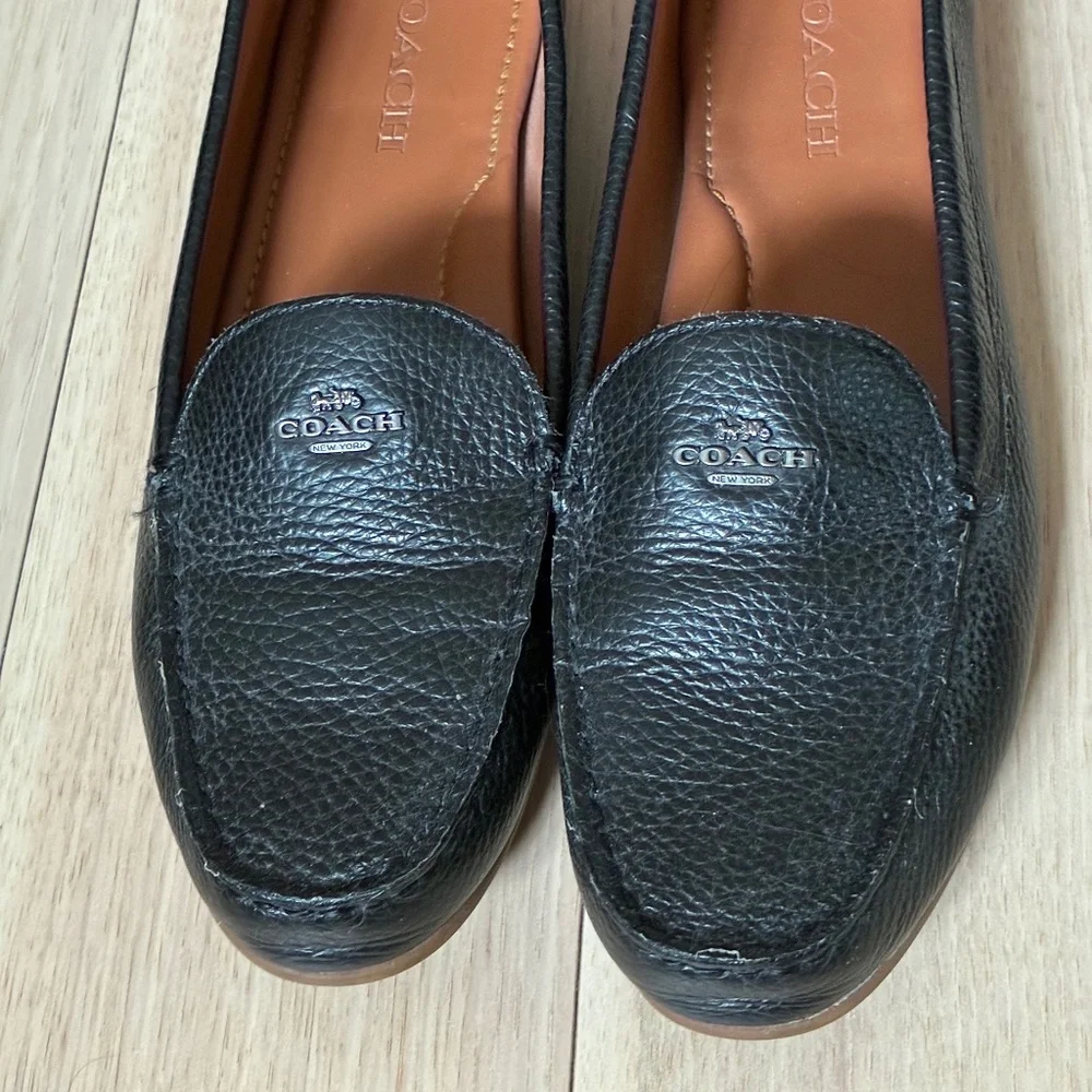Coach Black Leather Driving Moccasin Loafer - Picture 1 of 6